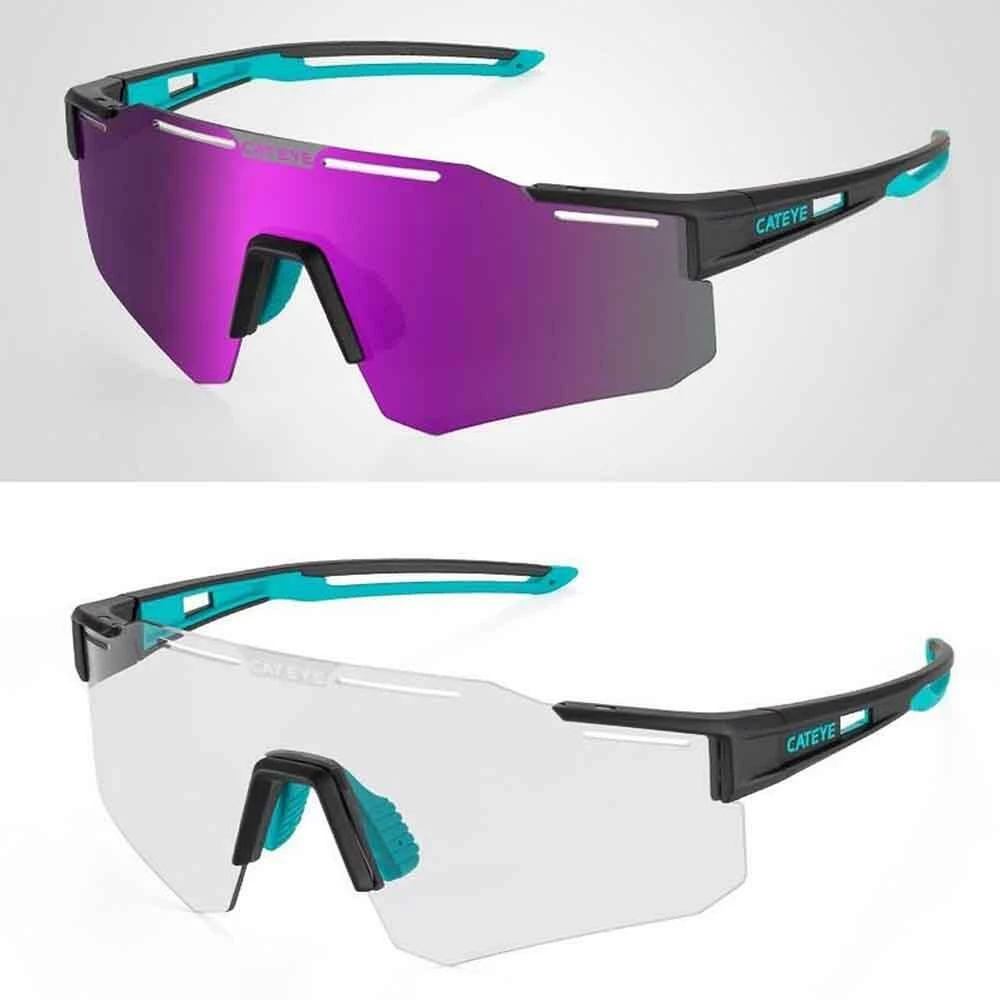 CATEYE A.R. Interchangeable Sports Sunglasses|Polarized|Photochromic|Cycling Glasses BLUE 2 CATEYE A.R. Interchangeable Sports Sunglasses|Polarized|Photochromic|Cycling Glasses BLUE - Image 2