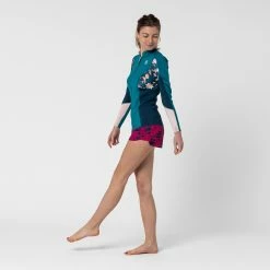 SUBEA Women's Long Sleeve Neoprene Thermal Top 900 Blue Deep petrol blue/Dark blue/Desert rose -Women Sports Elegant Store k0197cca2b3cb9499f22d4b3a935cb316