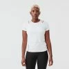 KALENJI RUN DRY + WOMEN'S RUNNING T-SHIRT Snow white