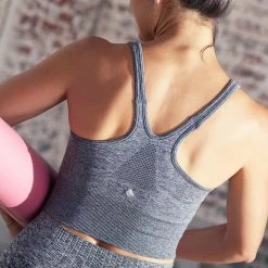 KIMJALY Seamless Long Dynamic Yoga Sports Bra DARK GREY -Women Sports Elegant Store k03e68babaa501f98628146ff67e47c17