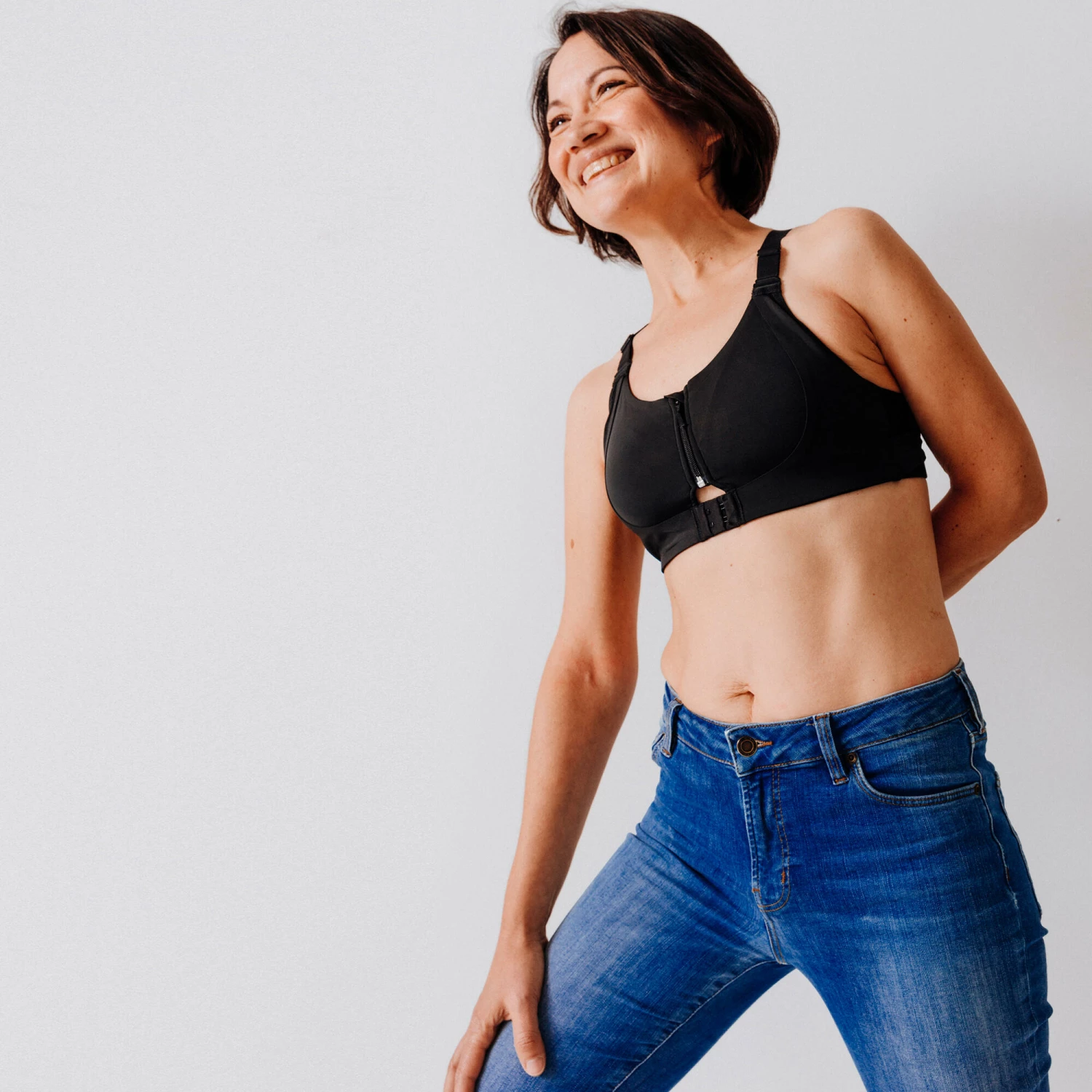 KALENJI JOG KOKOON PLUS V2C SPORTS BRA FOR BREAST PROSTHESES BLACK 5 KALENJI JOG KOKOON PLUS V2C SPORTS BRA FOR BREAST PROSTHESES BLACK - Image 5