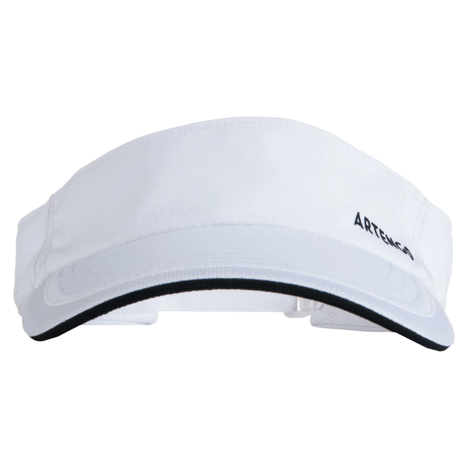 ARTENGO Tennis Visor TV 100 56 cm Snow white/BLACK 3 ARTENGO Tennis Visor TV 100 56 cm Snow white/BLACK - Image 3