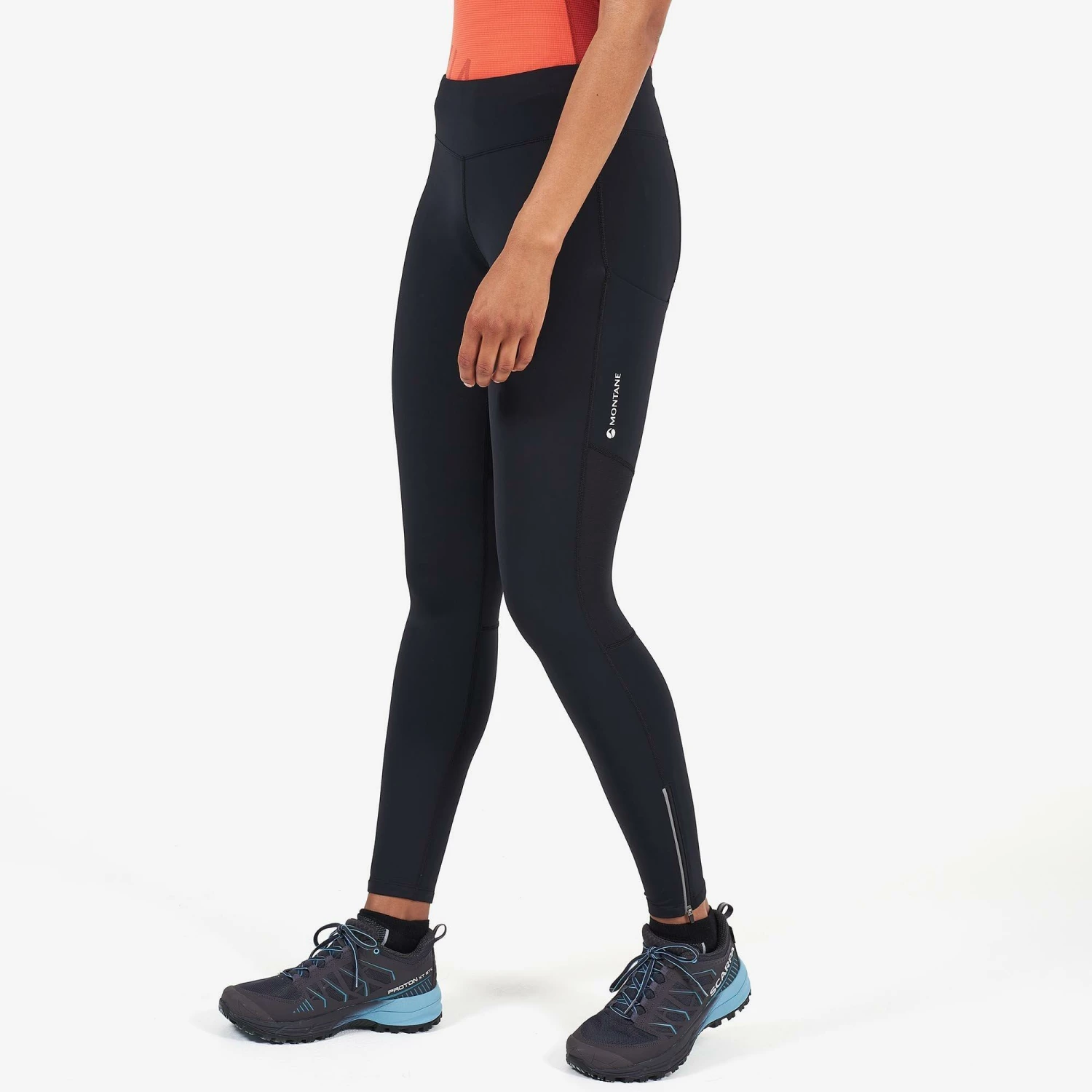 MONTANE Women's Katla Long Trail Tights BLACK 3 MONTANE Women's Katla Long Trail Tights BLACK - Image 3