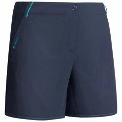 QUECHUA Women's mountain hiking shorts Asphalt blue