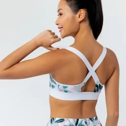 DOMYOS Women's Fitness Cardio Training Sports Bra 500 Snow white/Fluo pale peach 11 DOMYOS Women's Fitness Cardio Training Sports Bra 500 Snow white/Fluo pale peach -Women Sports Elegant Store k080bb9b501449156d04eafafb3681c25