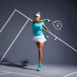 ARTENGO Women's Tennis Skirt SK Soft 500 Snow white 12 ARTENGO Women's Tennis Skirt SK Soft 500 Snow white -Women Sports Elegant Store k08eb0469cd900c8ada71fe0b62c78c66