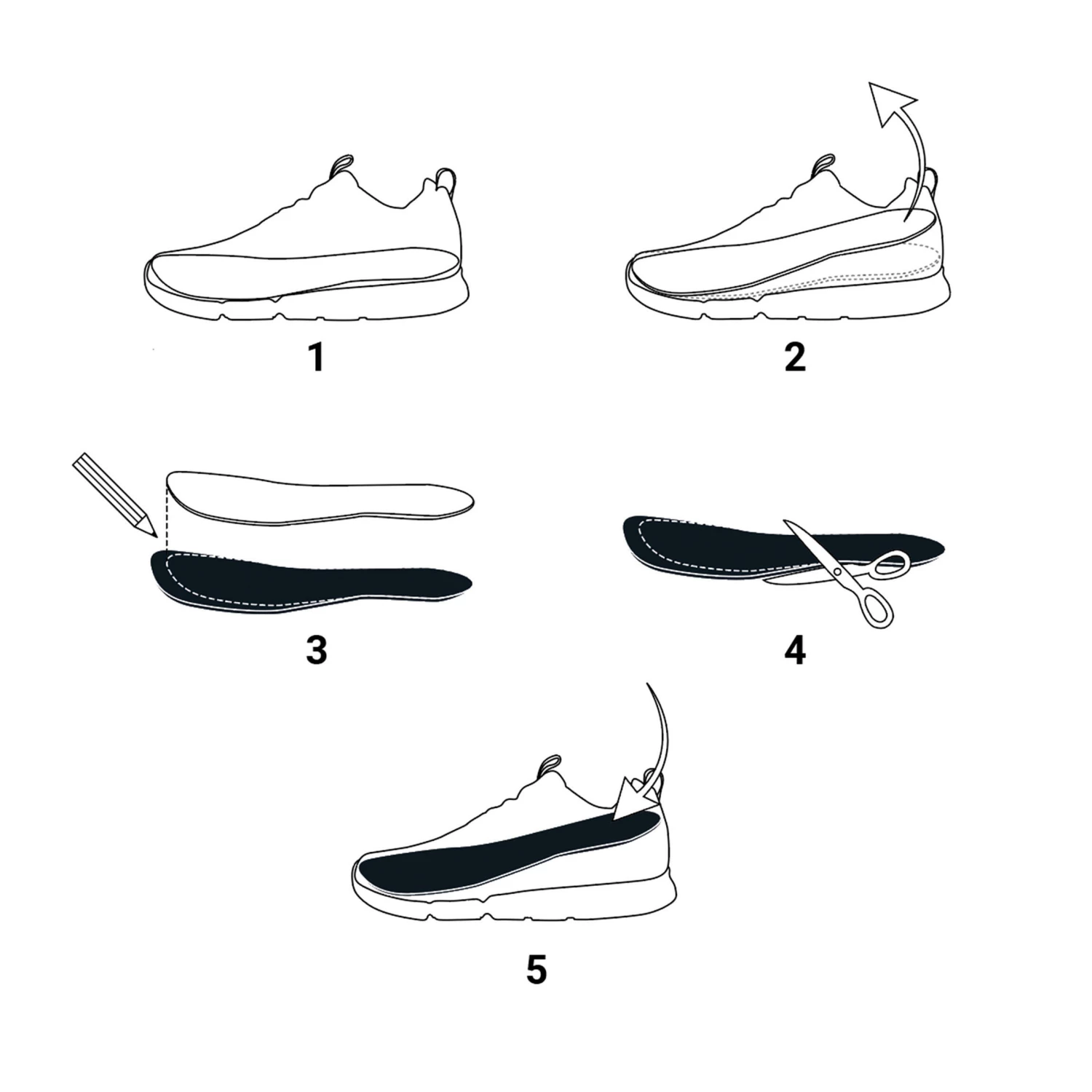 NEWFEEL W500 Memory Foam Insoles BLACK 6 NEWFEEL W500 Memory Foam Insoles BLACK - Image 6