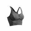 KIMJALY Long Dynamic Yoga Sports Bra DARK GREY