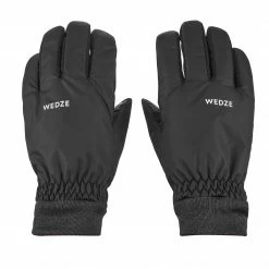 WEDZE ADULT DOWNHILL SKI GLOVES 100 BLACK -Women Sports Elegant Store k0aa7e7bc50a4aa6a875ee72db82ca3b2