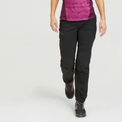 QUECHUA Women's mountain hiking trousers BLACK 10 QUECHUA Women's mountain hiking trousers BLACK -Women Sports Elegant Store k0d6cf232081c37d3aebd2d36c97cf232