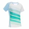 PERFLY T-SHIRT 560 W WHITE GREEN BLUE Snow white/Light sky blue