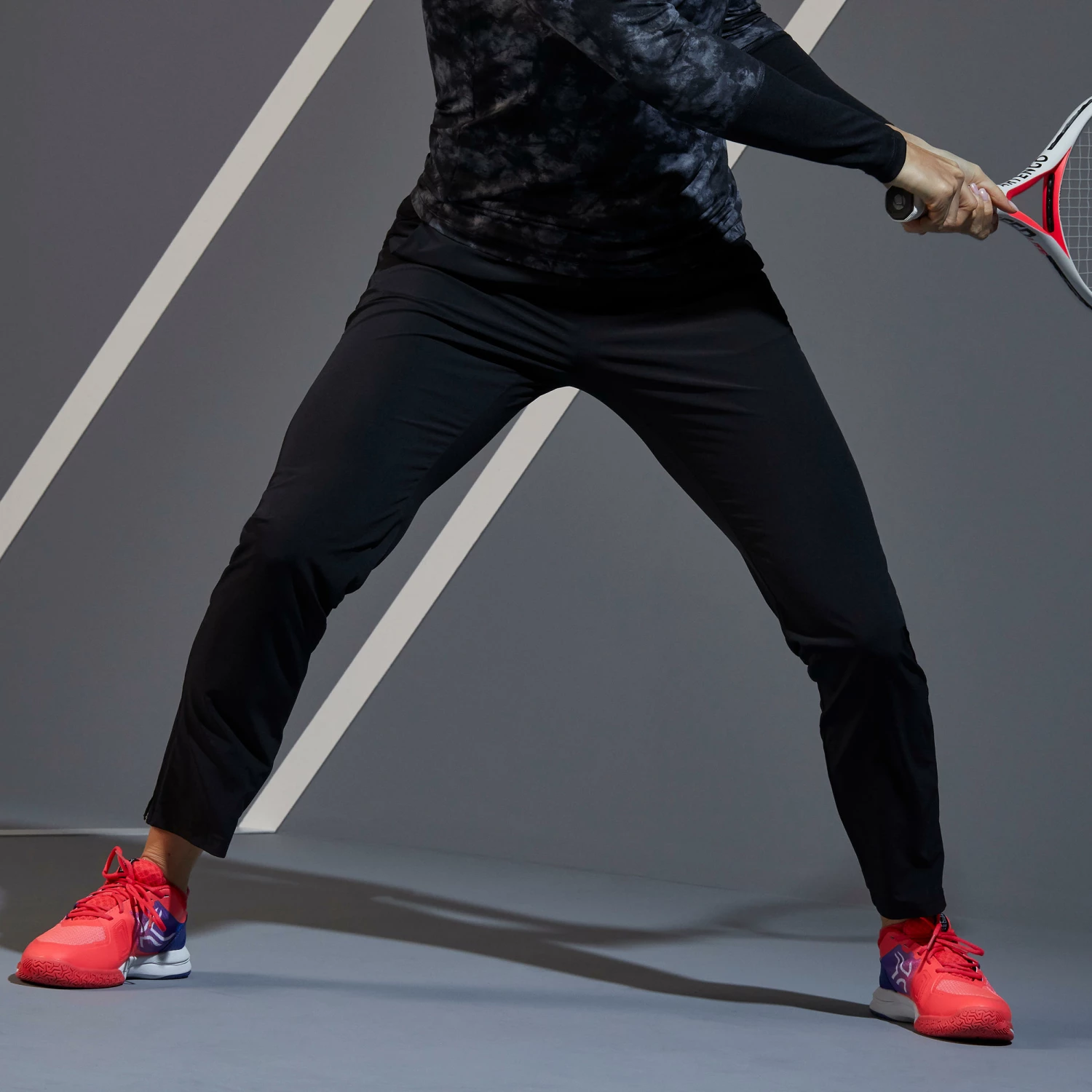 ARTENGO PA Dry 500 Women's Tennis Bottoms BLACK 3 ARTENGO PA Dry 500 Women's Tennis Bottoms BLACK - Image 3