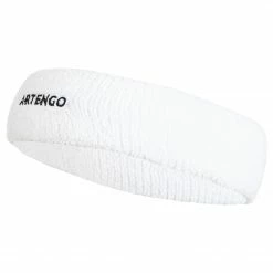 ARTENGO TB 100 Tennis Headband Snow white/BLACK