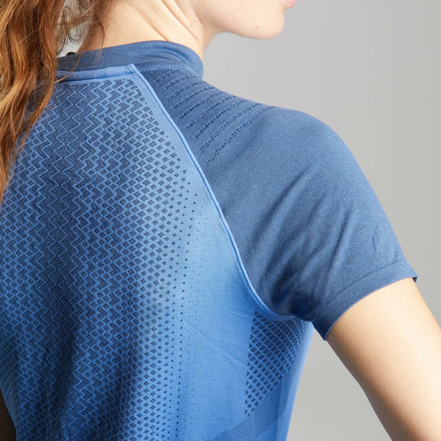 QUECHUA Women's quick hiking T-shirt FH900 Lavender blue/DARK BLUE 6 QUECHUA Women's quick hiking T-shirt FH900 Lavender blue/DARK BLUE - Image 6