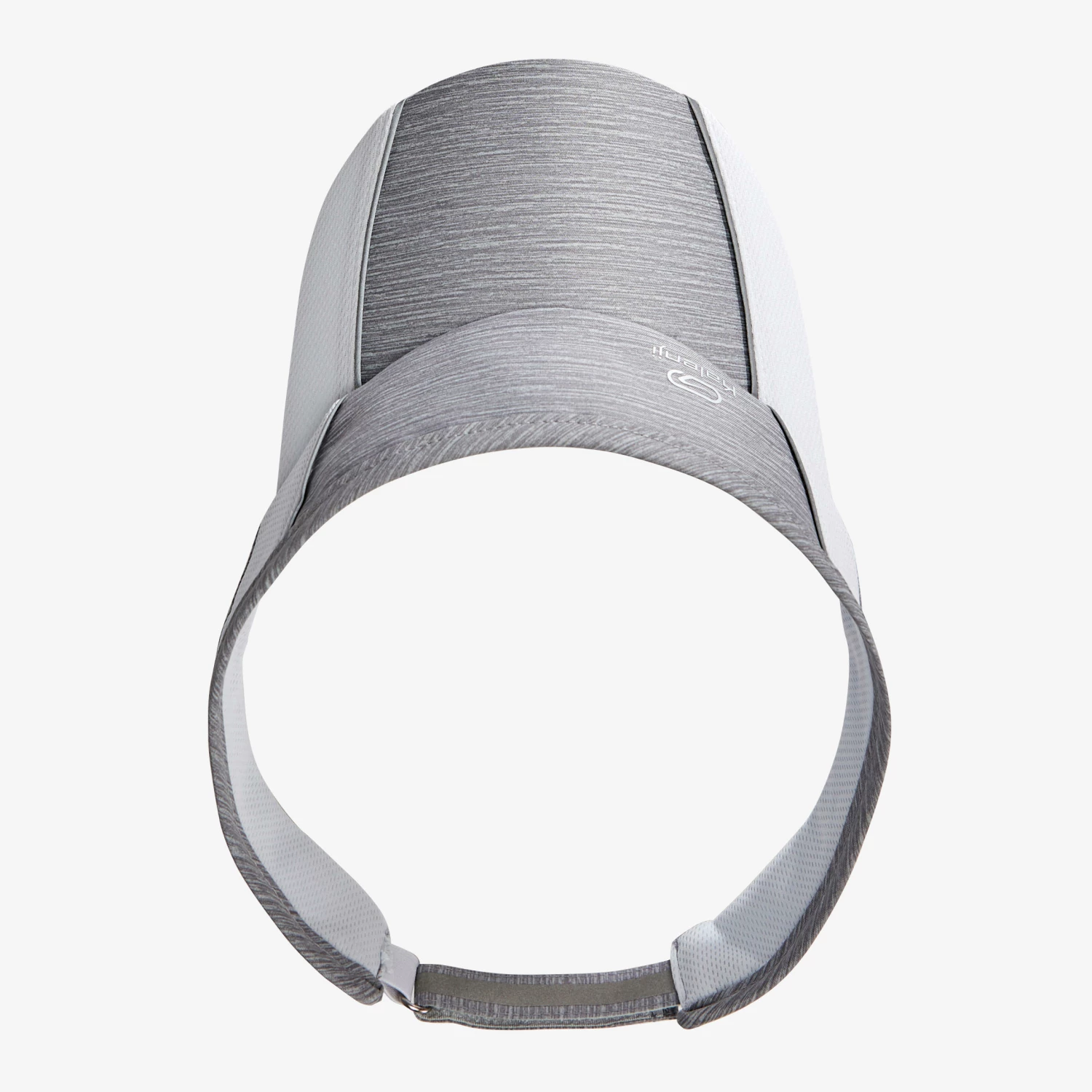 KALENJI ADJUSTABLE RUNNING VISOR - GREY MEN WOMEN Light grey/Foggy blue 3 KALENJI ADJUSTABLE RUNNING VISOR - GREY MEN WOMEN Light grey/Foggy blue - Image 3
