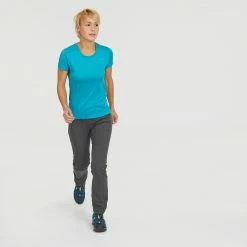 QUECHUA Women's Mountain Walking Trousers MH100 Charcoal grey/Charcoal grey -Women Sports Elegant Store k136c0de58aa2c19ff9089678266d66e8