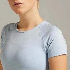KIPRUN KIPRUN SKINCARE BREATHABLE WOMEN'S RUNNING T-SHIRT Faded denim/Foggy blue -Women Sports Elegant Store k1419661cf3ab26674a5719d653161e03