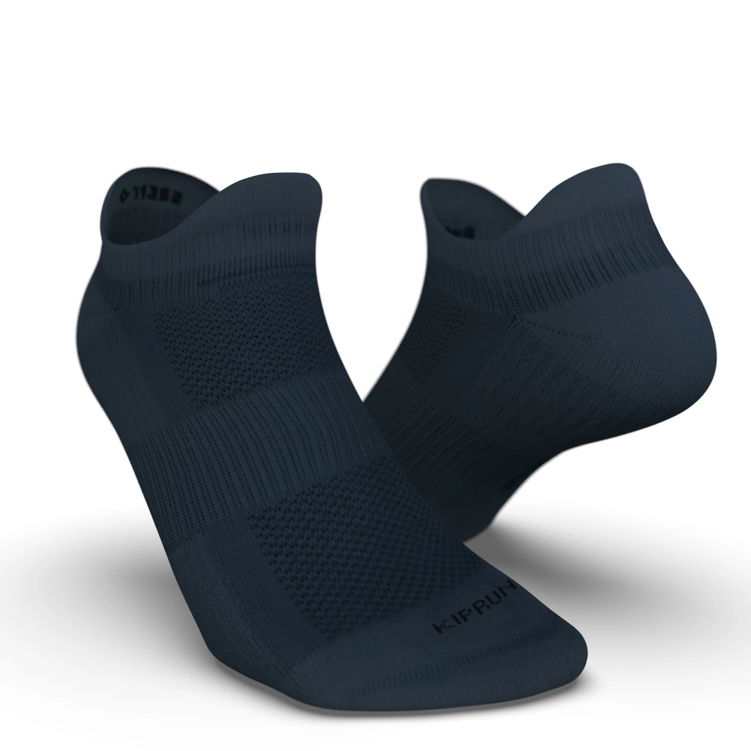 KIPRUN INVISIBLE COMFORT RUNNING SOCKS X2 BLACK 2 KIPRUN INVISIBLE COMFORT RUNNING SOCKS X2 BLACK - Image 2