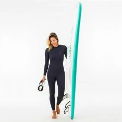 OLAIAN SURF 100 Neoprene wetsuit 2/2 mm women’s Marine blue back zip Navy blue/Pale Coral -Women Sports Elegant Store k1a1ca945be4a1146c2fd7e9351716798