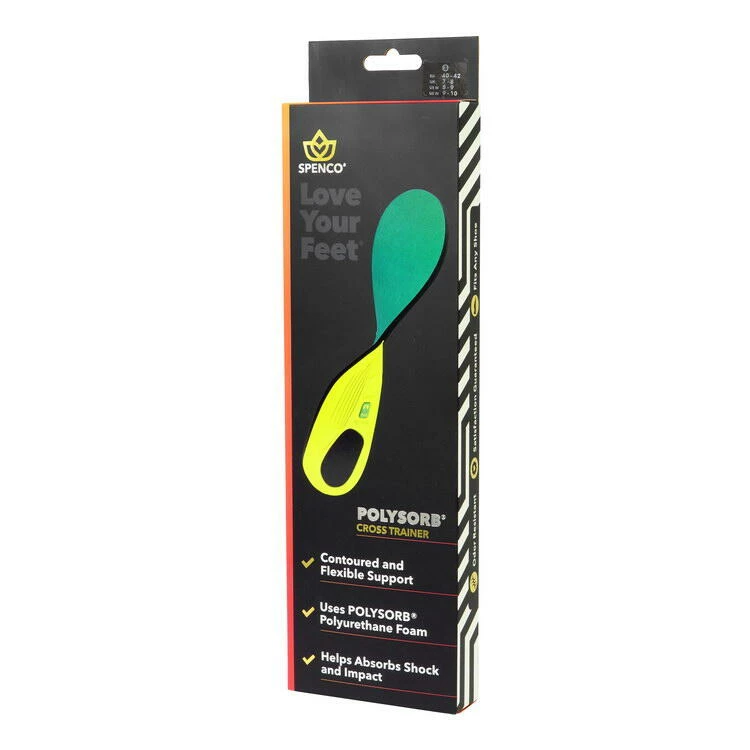 SPENCO Polysorb Cross Trainer Insole (EU size 40-42) 44 2 SPENCO Polysorb Cross Trainer Insole (EU size 40-42) 44 - Image 2