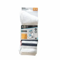 ARTENGO High Tennis Socks RS 500 Tri-Pack Snow white -Women Sports Elegant Store k1de4d5b998d946b28651bd3c4d8222ad