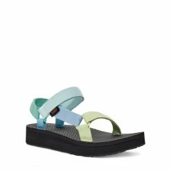 TEVA MIDFORM UNIVERSAL LIGHT GREEN MULTI WOMEN'S SANDALS GREEN