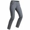 QUECHUA Women's Mountain Walking Trousers MH100 Charcoal grey/Charcoal grey