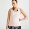 DOMYOS Women's Cardio Fitness Tank Top 100 Snow white