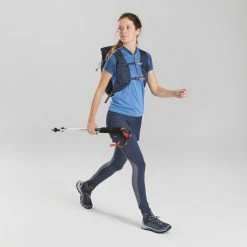 QUECHUA Women's quick hiking T-shirt FH900 Lavender blue/DARK BLUE 9 QUECHUA Women's quick hiking T-shirt FH900 Lavender blue/DARK BLUE -Women Sports Elegant Store k255e698697988ed744a6b61e6782e5b4