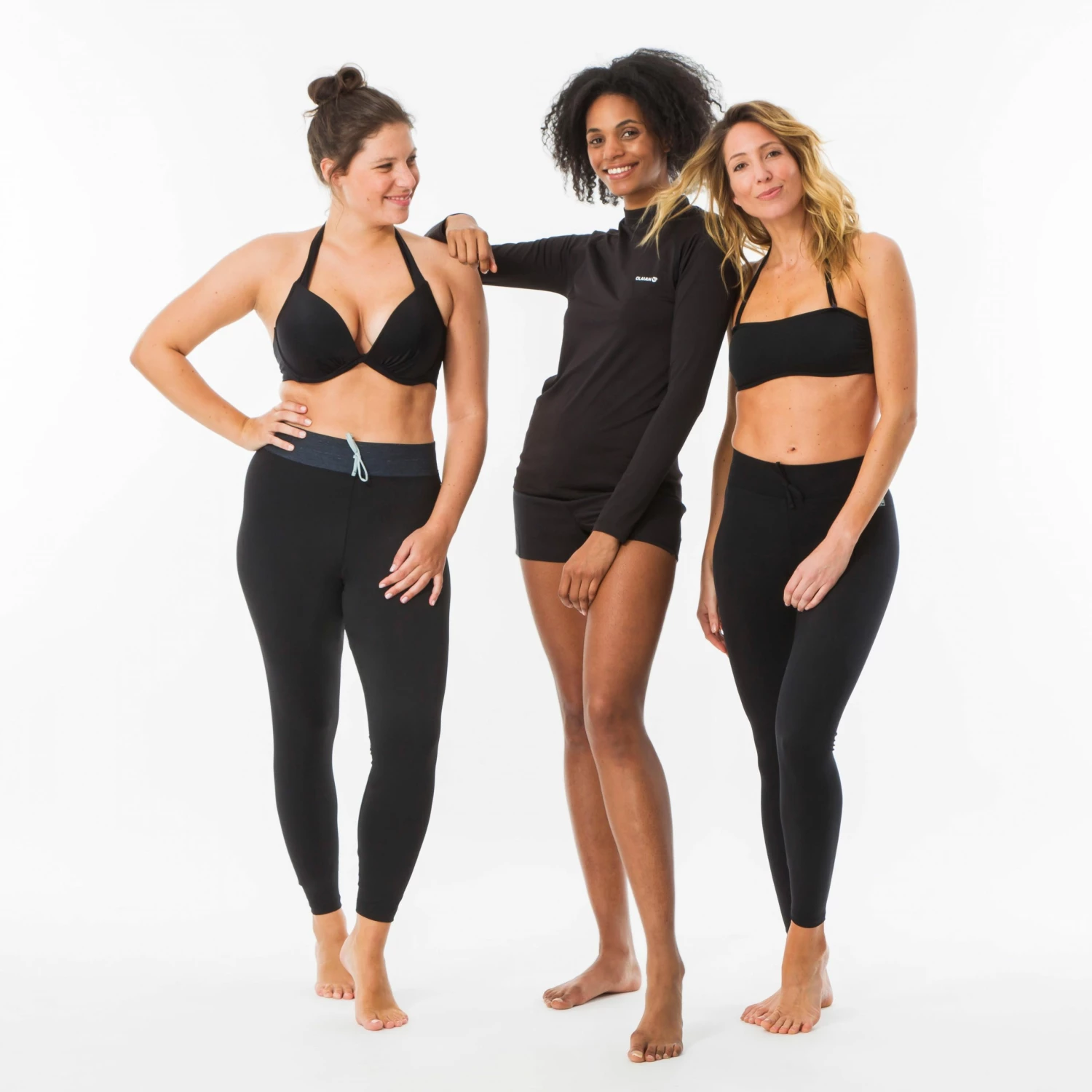 OLAIAN LEGGINGS UV SURF 100 WOMEN BLACK BLACK 4 OLAIAN LEGGINGS UV SURF 100 WOMEN BLACK BLACK - Image 4