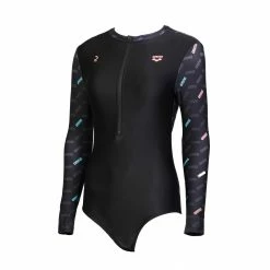 ARENA Arena Long-Sleeve 1-Piece Swimsuit with front zip (Decathlon Exclusive) M 6 ARENA Arena Long-Sleeve 1-Piece Swimsuit with front zip (Decathlon Exclusive) M -Women Sports Elegant Store k2742f2bc48f66ad7d5351b9bcca176eb