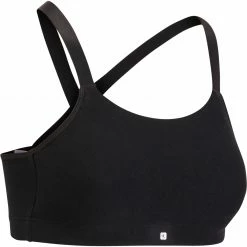 DOMYOS 100 Women's Cardio Fitness Sports Bra BLACK
