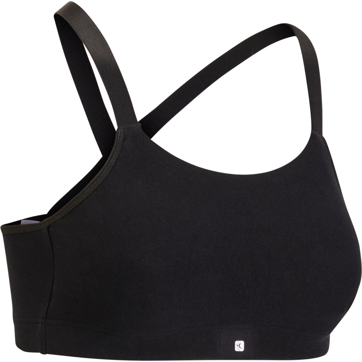 DOMYOS 100 Women's Cardio Fitness Sports Bra BLACK 1 DOMYOS 100 Women's Cardio Fitness Sports Bra BLACK