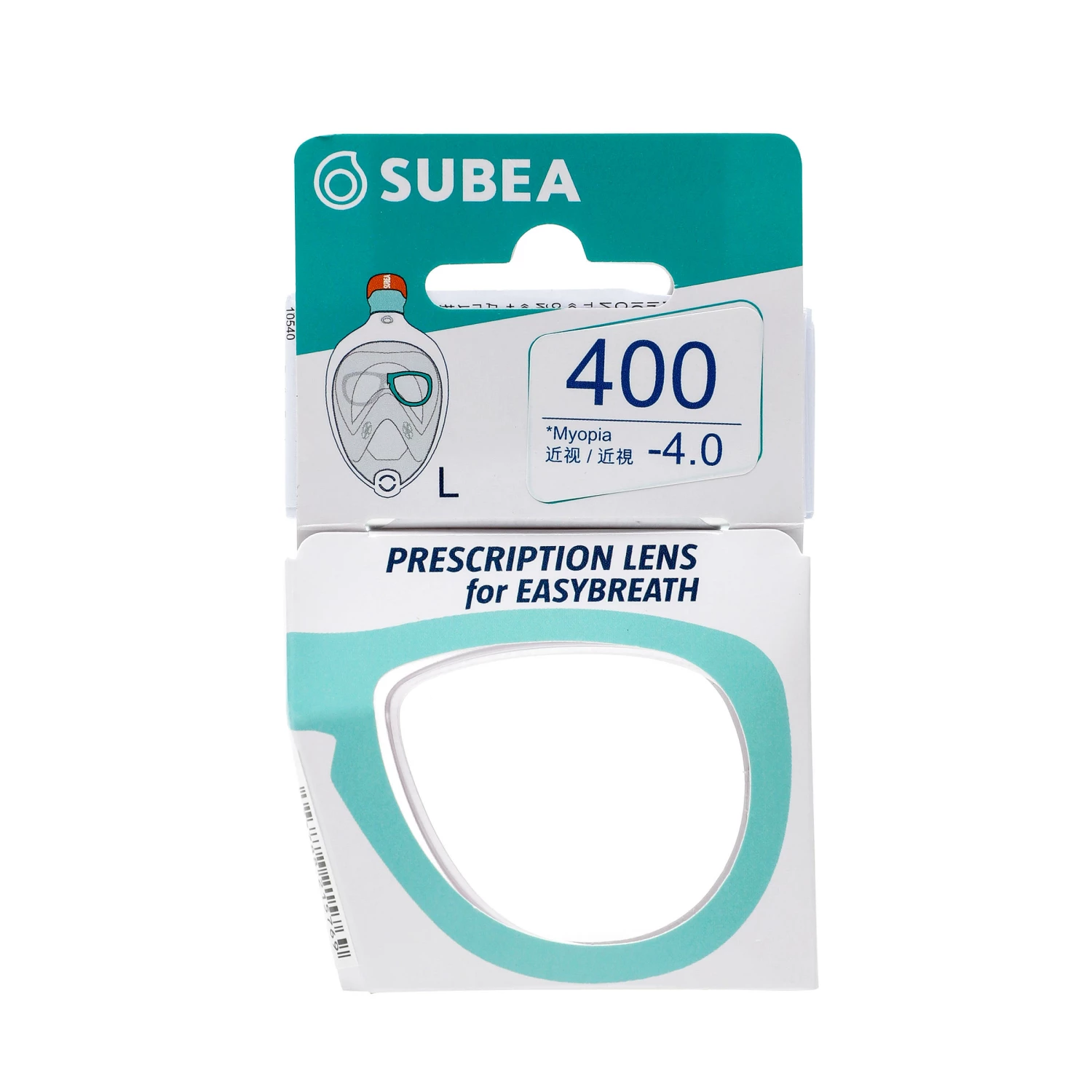 SUBEA Left corrective lens for the short-sighted on the Easybreath mask COLORLESS 9 SUBEA Left corrective lens for the short-sighted on the Easybreath mask COLORLESS - Image 9