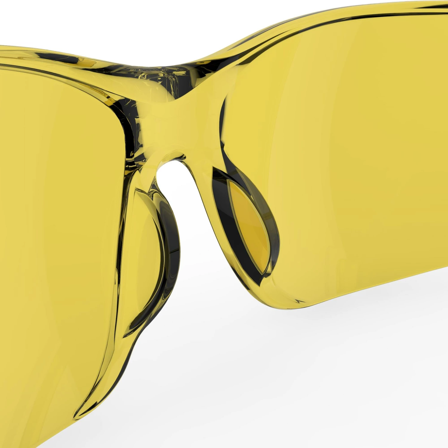 ROCKRIDER Adult Cycling Sunglasses Lemon yellow 6 ROCKRIDER Adult Cycling Sunglasses Lemon yellow - Image 6