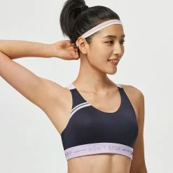DOMYOS High Support Fitness Sports Bra 900 PURPLE