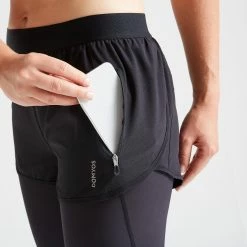 DOMYOS 500 Women's Fitness Cardio Training Leggings Asphalt blue/MAUVE -Women Sports Elegant Store k2eeea3b61750d330f765504e28278dcb