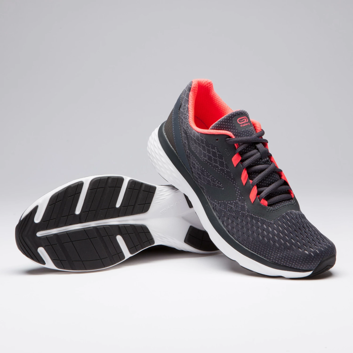 KALENJI RUN SUPPORT WOMEN'S RUNNING SHOES GREY CORAL PINK 10 KALENJI RUN SUPPORT WOMEN'S RUNNING SHOES GREY CORAL PINK - Image 10