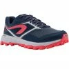 EVADICT WOMEN'S TRAIL RUNNING SHOES Storm grey/Strawberry pink/Snow white