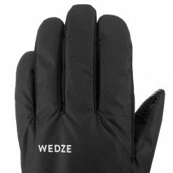 WEDZE ADULT DOWNHILL SKI GLOVES 100 BLACK -Women Sports Elegant Store k34a923fc724713fe25f2ee6e83e18a21
