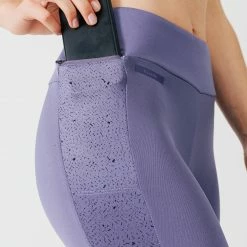 KALENJI RUN WARM + WOMEN'S RUNNING WARM TIGHTS BLUE/PURPLE/PURPLE -Women Sports Elegant Store k355fb592a7aa8c105d0bd96611cf1764