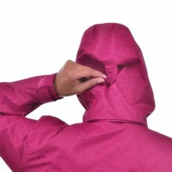 QUECHUA Women’s waterproof mountain walking rain jacket MH100 – Pink PINK -Women Sports Elegant Store k3648f2059e39facdd27bb784b32e98d5 1