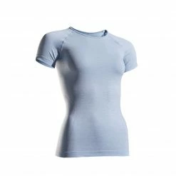 KIPRUN KIPRUN SKINCARE BREATHABLE WOMEN'S RUNNING T-SHIRT Faded denim/Foggy blue