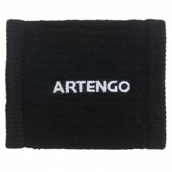 ARTENGO Tennis Wristbands TP 500 BLACK -Women Sports Elegant Store k3850bf99fa23bc5881ae904de13ea71d