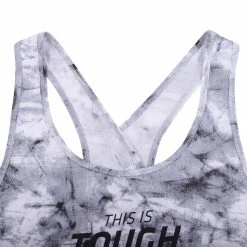 DOMYOS Women's Cross Tank Top WHITE/BLACK/Snow white -Women Sports Elegant Store k3899b02bf4a15923b655be82ad696820