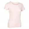 DOMYOS Women's Pilates & Gentle Gym 100% Cotton T-Shirt Desert rose