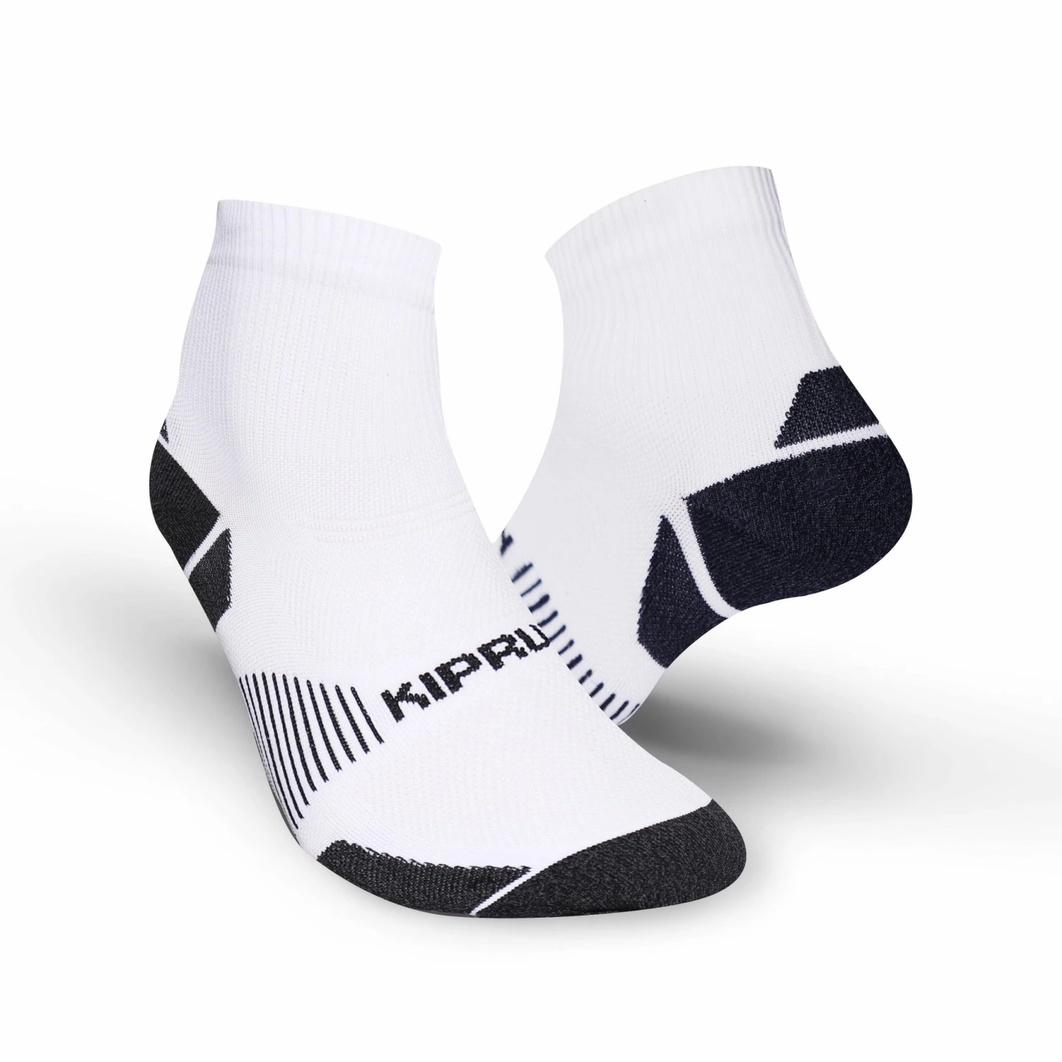 KIPRUN ECO-DESIGN RUN900 MID FINE RUNNING SOCKS BLACK 1 KIPRUN ECO-DESIGN RUN900 MID FINE RUNNING SOCKS BLACK