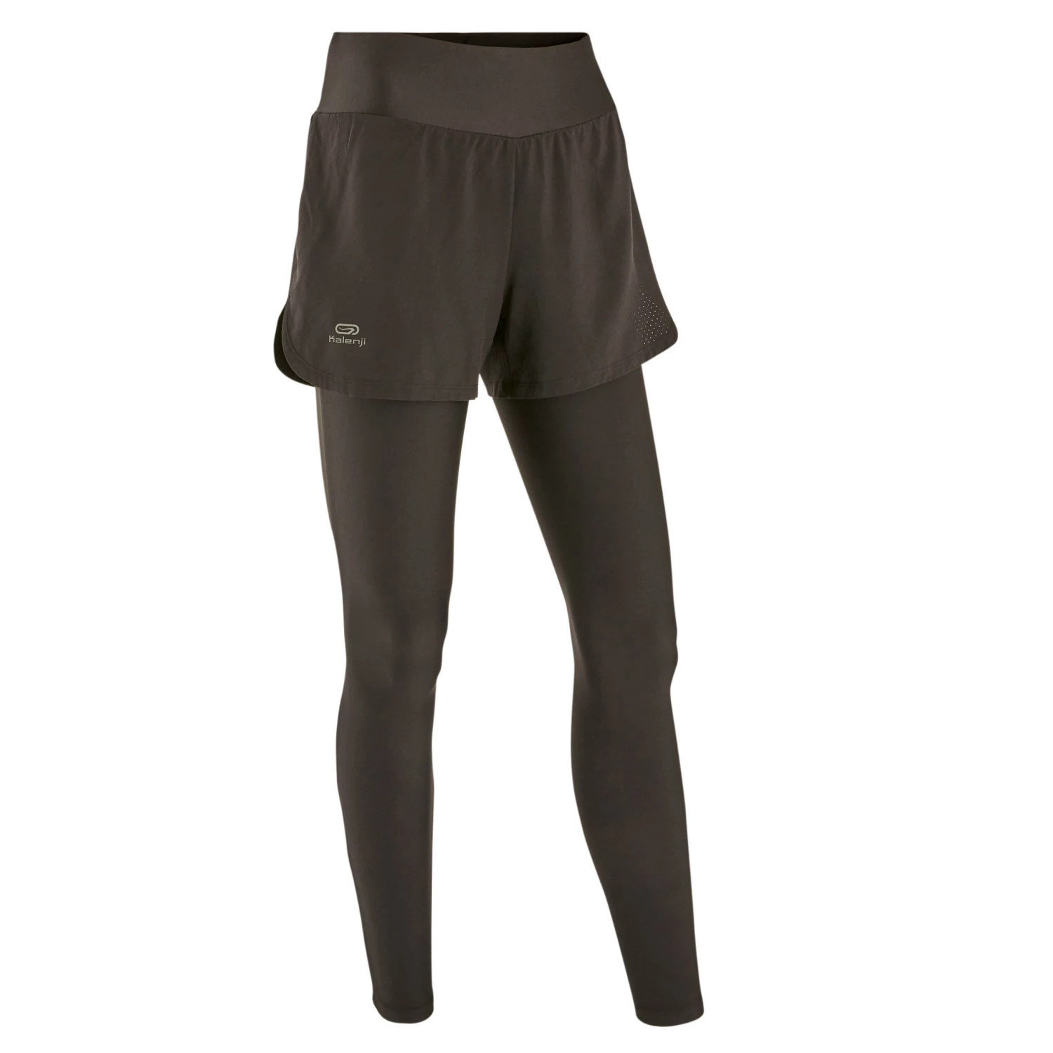 KALENJI Run Dry+ 2-in-1 running Shorts/Tights BLACK/BLACK/BLACK 1 KALENJI Run Dry+ 2-in-1 running Shorts/Tights BLACK/BLACK/BLACK