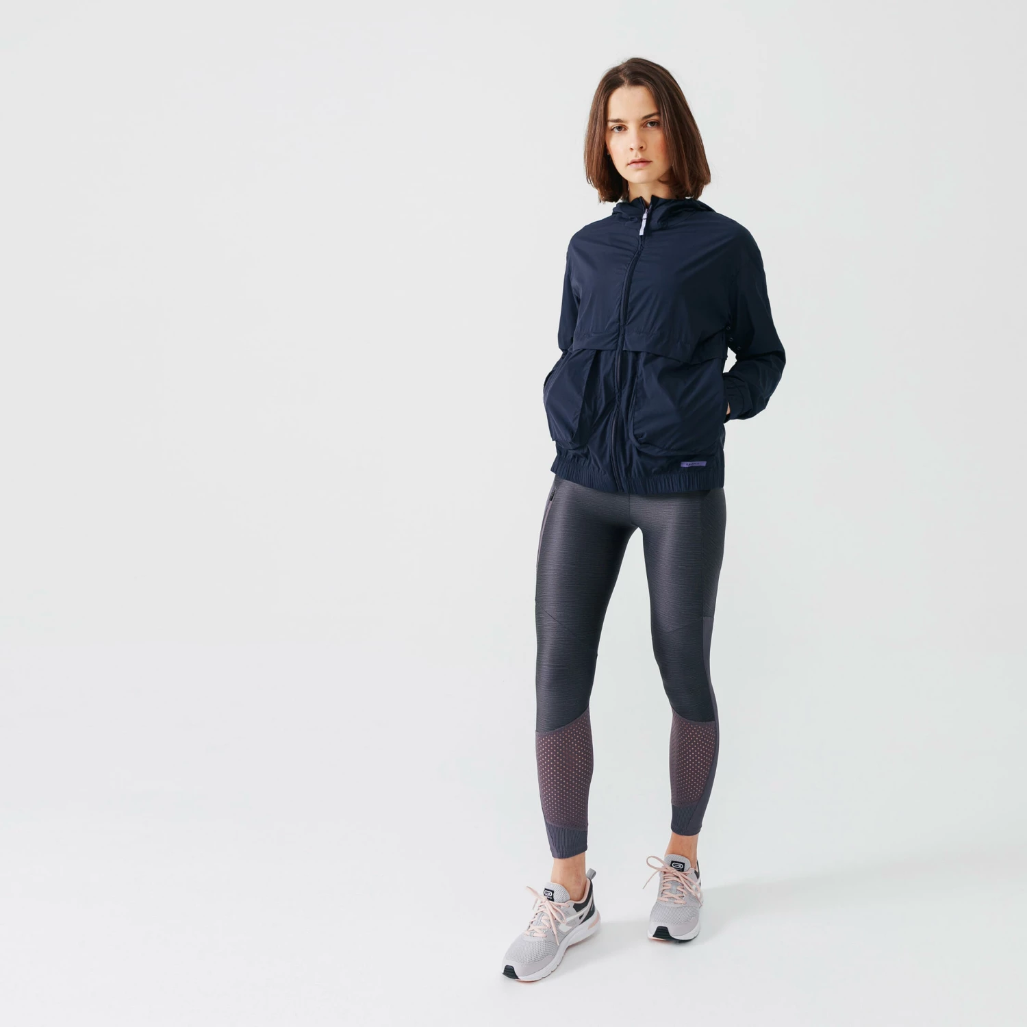 KALENJI Women's Running Windproof Jacket Wind Breath DARK BLUE/LIGHT BLUE/BLUE 7 KALENJI Women's Running Windproof Jacket Wind Breath DARK BLUE/LIGHT BLUE/BLUE - Image 7