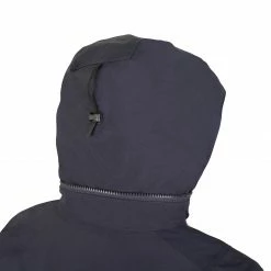 TRIBORD Women's sailing waterproof jacket SAILING 300 Asphalt blue/Storm grey/Fluo coral orange -Women Sports Elegant Store k3c6fe7fe187101720897a72315aed259